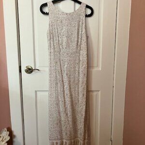White Strappy Maxi Dress by Caren Desiree